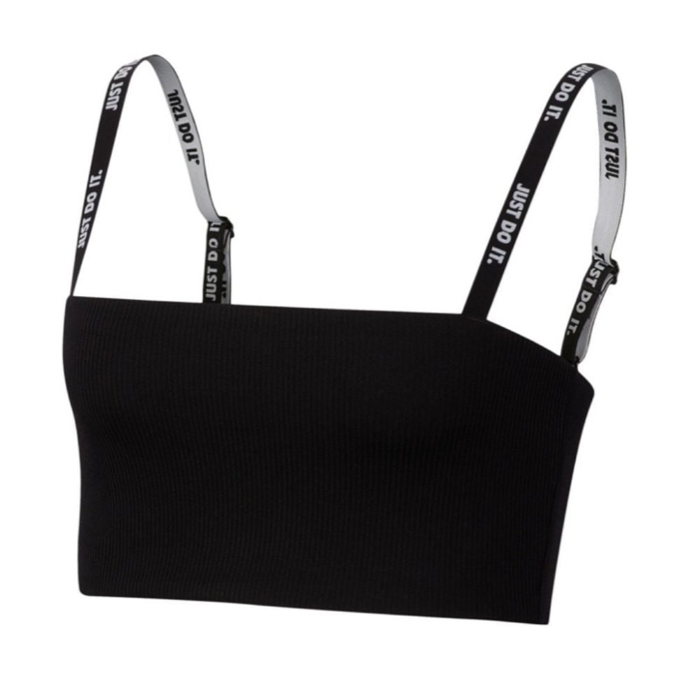 Nike JDI Cropped Rib Top Black